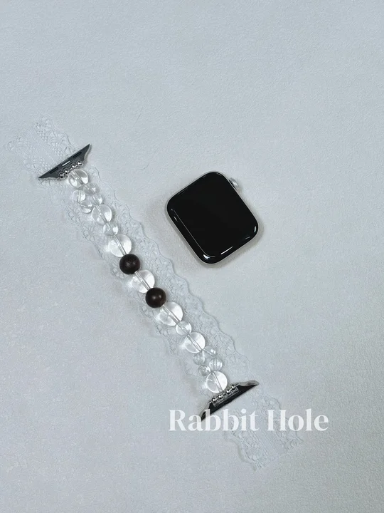 白开水·白水晶x沉香珠净化简约表带双A白水定制